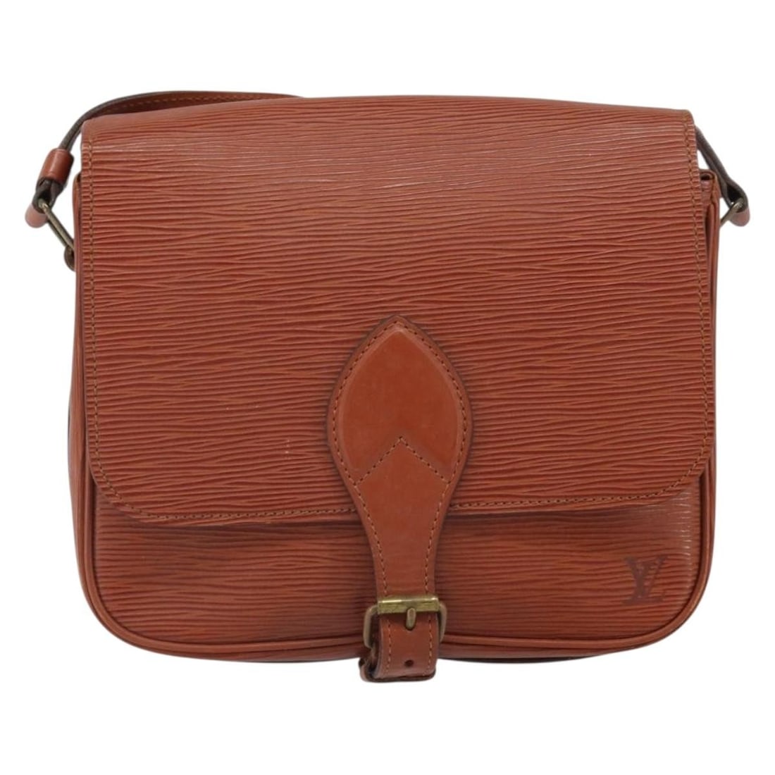 Louis Vuitton Epi Leather Brown Cartouchiere Shoulder Bag France: Louis Vuitton Epi Leather Brown Cartouchiere Shoulder Bag France This Louis Vuitton Cartouchiere handbag is crafted from Epi leather in brown and designed for women. It features a structured silhouett