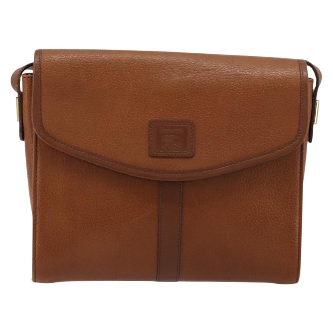 Burberry Vintage Flap Leather Shoulder Bag Beige (1 of 18)