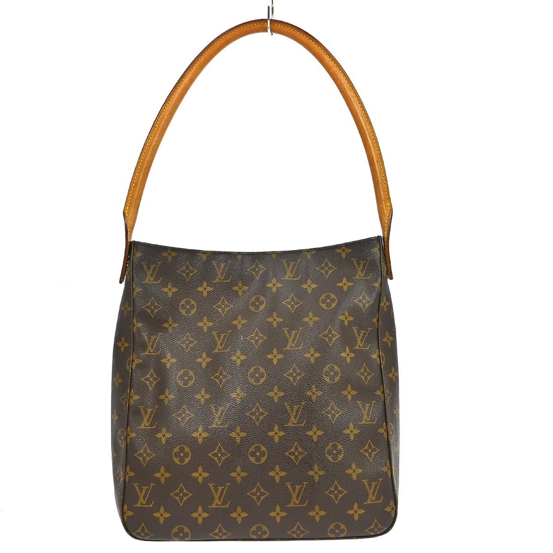 Louis Vuitton Looping brown canvas handbag: Louis Vuitton Looping brown canvas handbag Louis Vuitton Looping shoulder bag in brown monogram canvas with leather trim. Made in France, this women's bag is presented in good condition with light scr