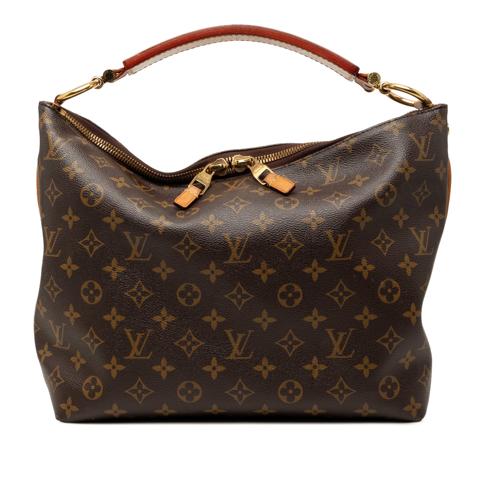 Louis Vuitton Sully PM Monogram Shoulder Bag Brown Canvas: Louis Vuitton Sully PM Monogram Shoulder Bag Brown Canvas Louis Vuitton Monogram Sully PM bag in brown monogram canvas with a flat vachetta leather strap, top zip closure, and interior slip pockets. O