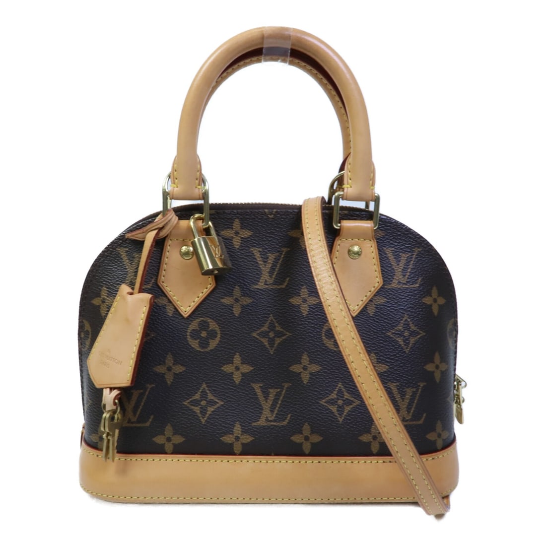 Louis Vuitton Alma BB Monogram 2 Way Shoulder Bag M53152 Brown (1 of 14)