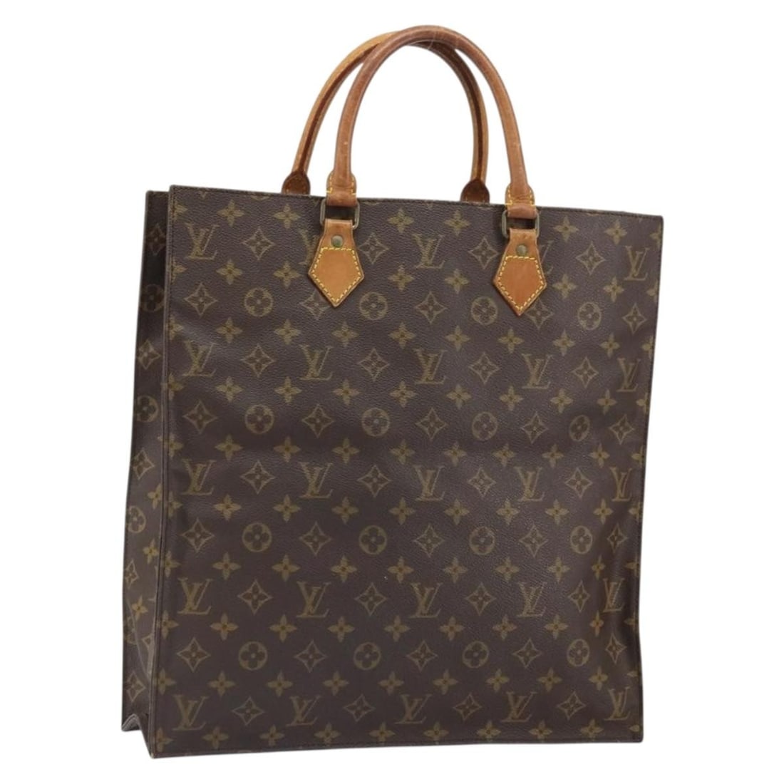 Louis Vuitton M51140 Sac Plat Monogram Canvas Tote Bag: Louis Vuitton M51140 Sac Plat Monogram Canvas Tote Bag Louis Vuitton Sac Plat M51140 handbag in Monogram canvas, made in France. This women's bag is offered without the original box or dust bag and in