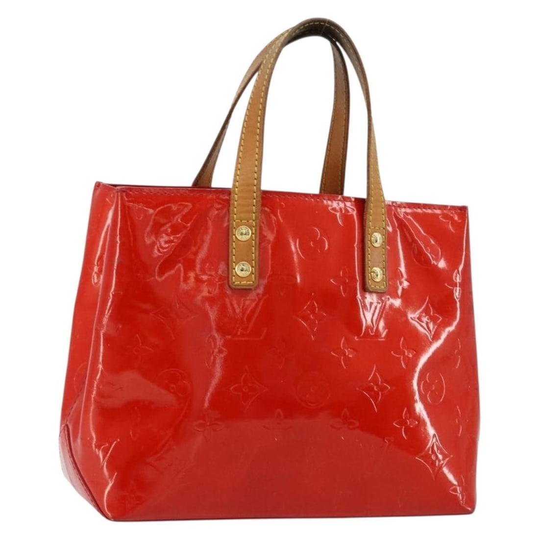 Louis Vuitton Reade PM Monogram Vernis Patent Leather Handbag Rouge M91088: Louis Vuitton Reade PM Monogram Vernis Patent Leather Handbag Rouge M91088 Louis Vuitton Reade PM handbag in red Rouge Monogram Vernis patent leather. This women's handbag was made in France and comes