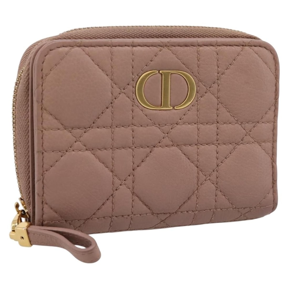 Christian Dior Cannage Lamb Skin Wallet Pink Italy 198778M: Christian Dior Cannage Lamb Skin Wallet Pink Italy 198778M Authentic Christian Dior Cannage wallet in pink lamb skin. Made in Italy, this women's wallet includes the item box. Condition is ranked B wi