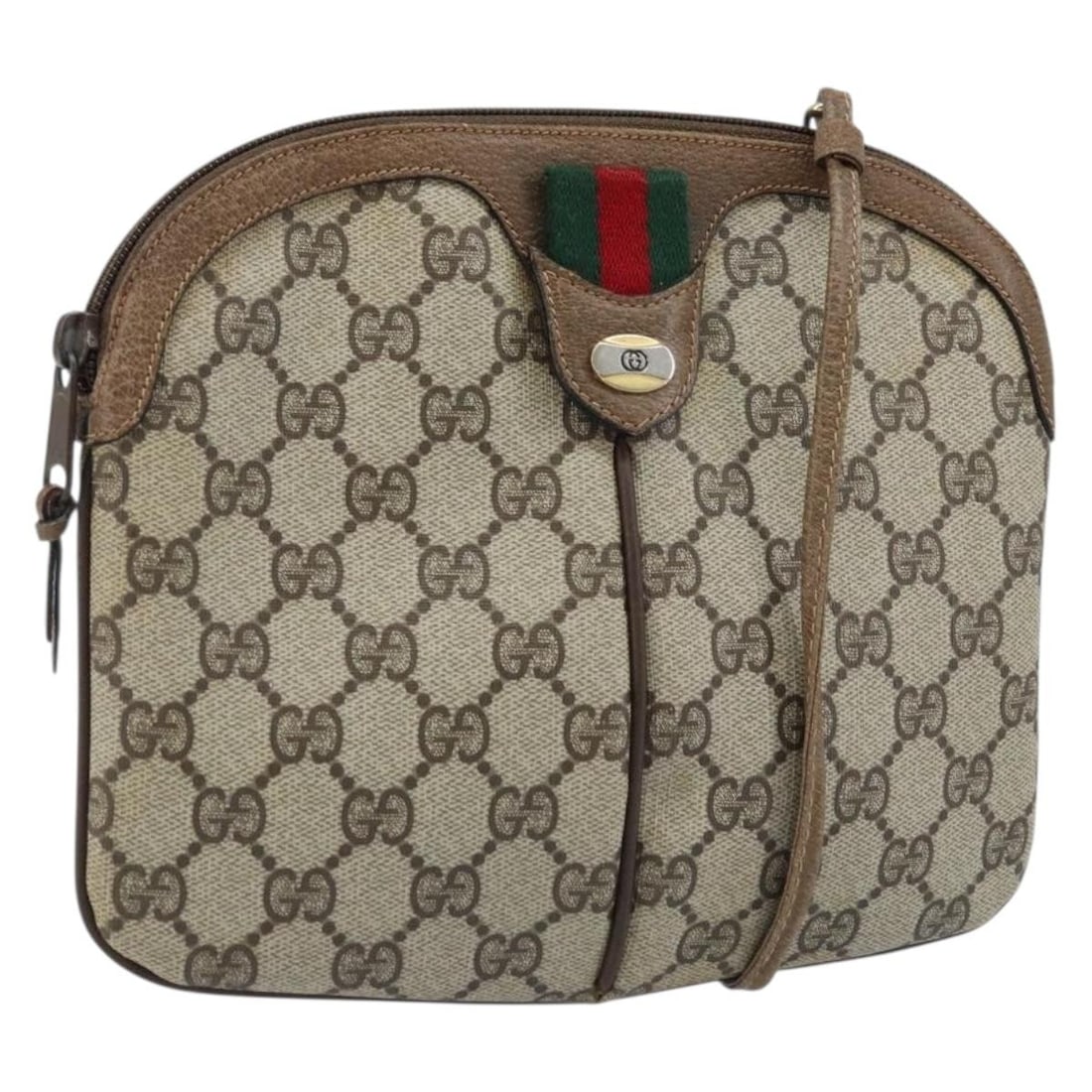 Gucci 904 02 047 Sherry Line GG Canvas Shoulder Bag Beige Gold: Gucci 904 02 047 Sherry Line GG Canvas Shoulder Bag Beige Gold Gucci GG Supreme Web Sherry Line shoulder bag in beige and gold GG canvas, made in Italy. Designed for women, it measures approximately 2