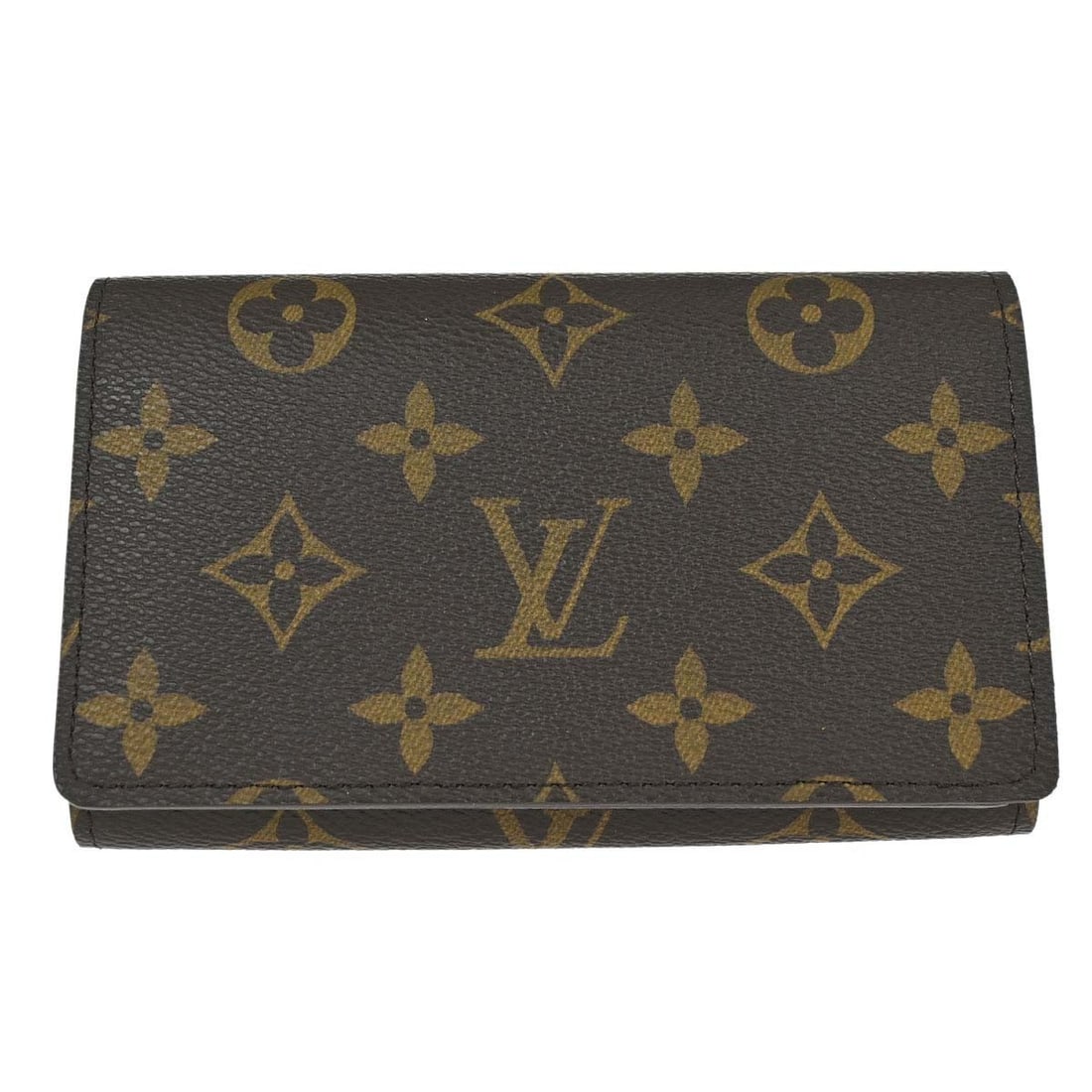 Louis Vuitton Portefeuille Tresor Monogram Canvas Folding Wallet Brown: Louis Vuitton Portefeuille Tresor Monogram Canvas Folding Wallet Brown Louis Vuitton Portefeuille Tresor wallet in brown Monogram canvas with a folding design and button logo accent. The interior incl
