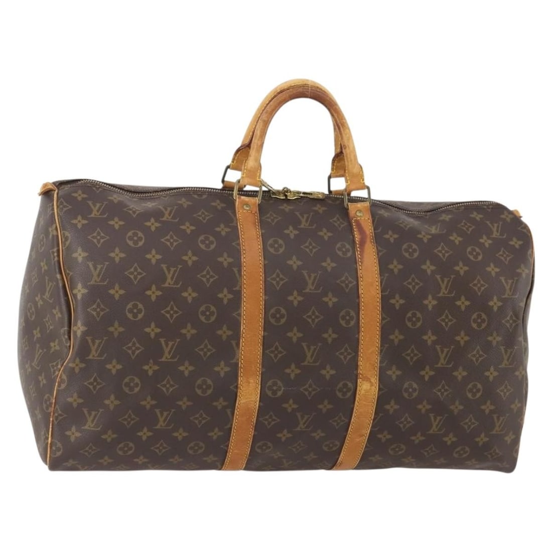 Louis Vuitton Keepall 55 Monogram Canvas Boston Travel Bag M41424: Louis Vuitton Keepall 55 Monogram Canvas Boston Travel Bag M41424 This is a Louis Vuitton Monogram Keepall 55 Boston Bag, model M41424, crafted from signature monogram canvas. The bag features a spaci