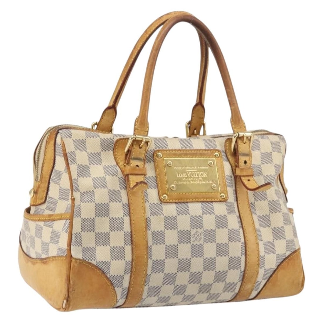 Louis Vuitton Berkeley N52001 Damier Azur Canvas Womens Handbag (1 of 18)