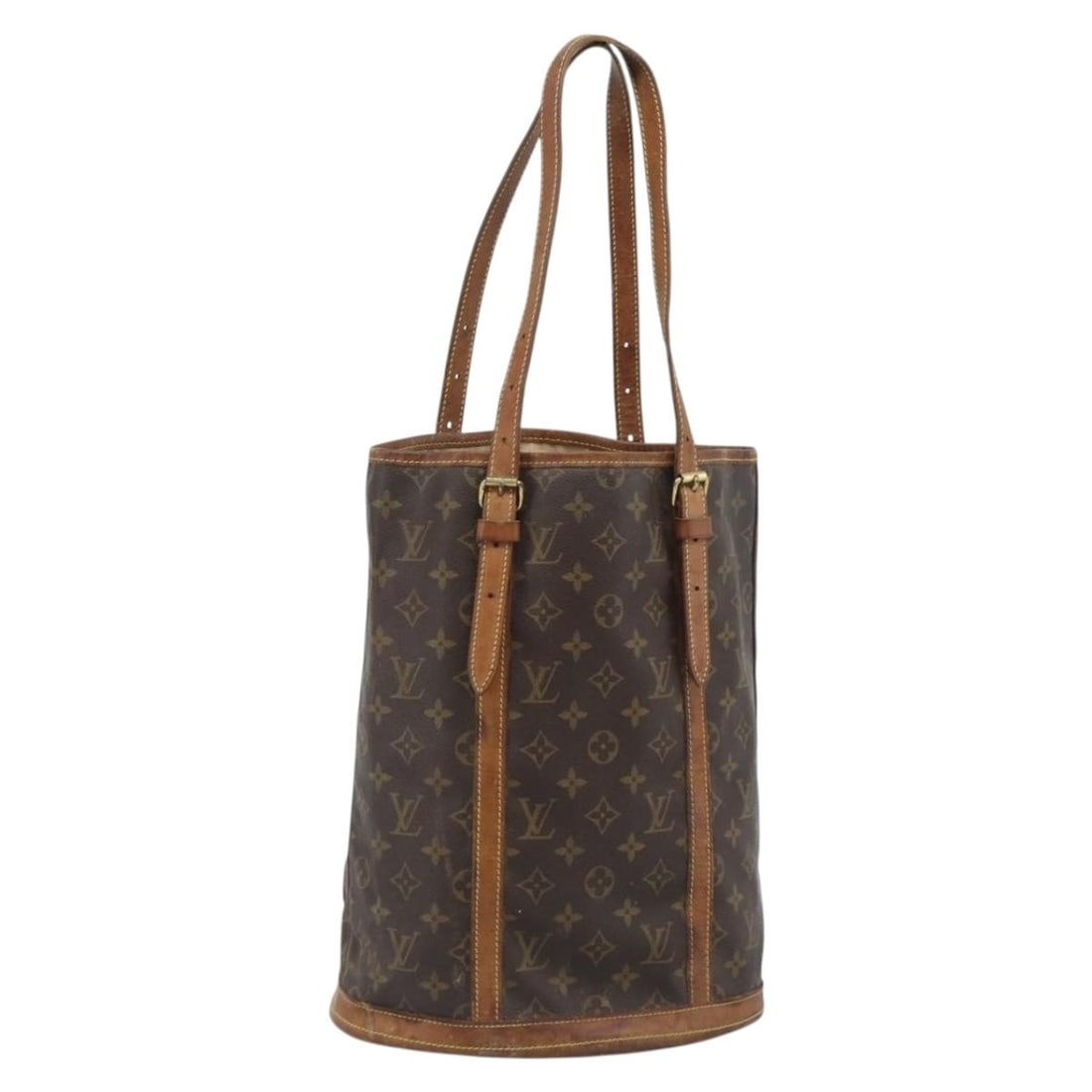 Louis Vuitton M42236 Monogram Canvas Bucket GM Shoulder Bag: Louis Vuitton M42236 Monogram Canvas Bucket GM Shoulder Bag Louis Vuitton Monogram Bucket GM shoulder bag in Monogram canvas, made in France. This women's bag features an adjustable shoulder strap and