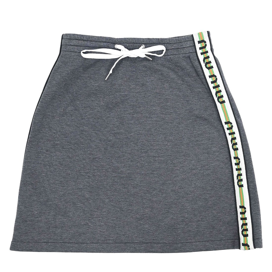 Gray Short Skirt Miu Miu Size S Cotton Polyamide (1 of 15)