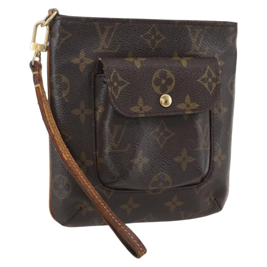 LOUIS VUITTON Monogram Partition Pouch M51901 Auth France (1 of 18)