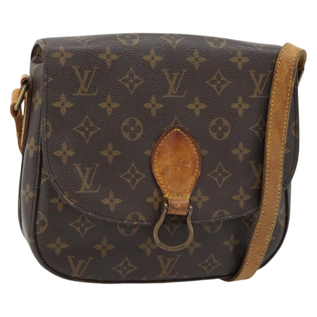 Louis Vuitton Saint Cloud GM Monogram Canvas Shoulder Bag M51242: Louis Vuitton Saint Cloud GM Monogram Canvas Shoulder Bag M51242 Louis Vuitton Saint Cloud GM shoulder bag in Monogram canvas, model M51242, made in France. This women's bag is sold as the photographe