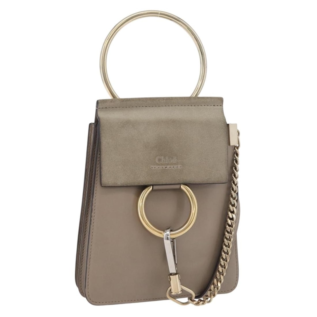Chloe Fay Beige Leather Shoulder Bag Gold Tone: Chloe Fay Beige Leather Shoulder Bag Gold Tone Chloe shoulder bag in beige and gold leather, made in Spain. The bag features a shoulder strap with a 19.7 inch (50 cm) drop and a handle drop of 2.8 inc