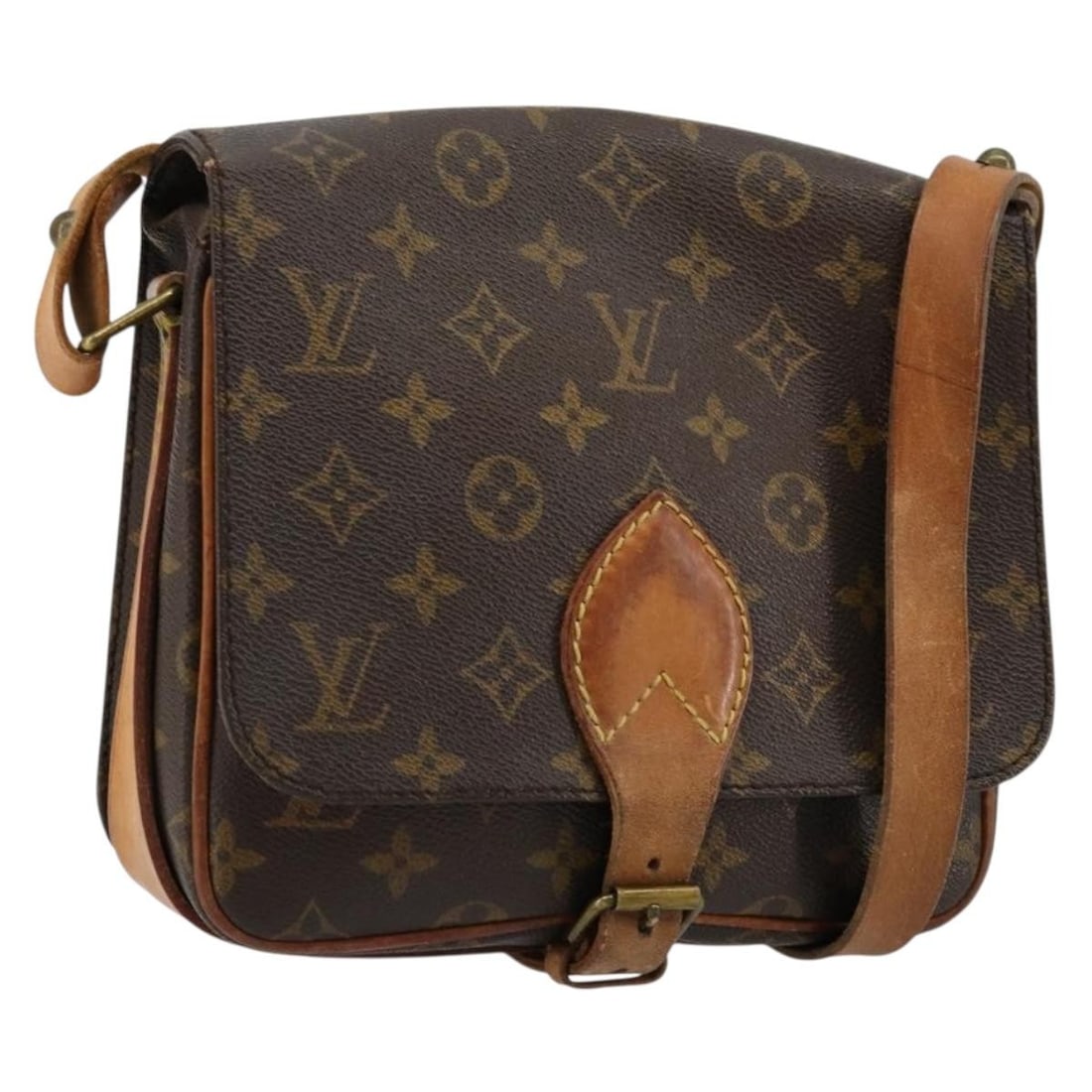 Louis Vuitton Cartouchiere MM Monogram Canvas Shoulder Bag M51253: Louis Vuitton Cartouchiere MM Monogram Canvas Shoulder Bag M51253 This Louis Vuitton Monogram Cartouchiere MM Shoulder Bag features the iconic monogram canvas exterior and is designed for women. The b