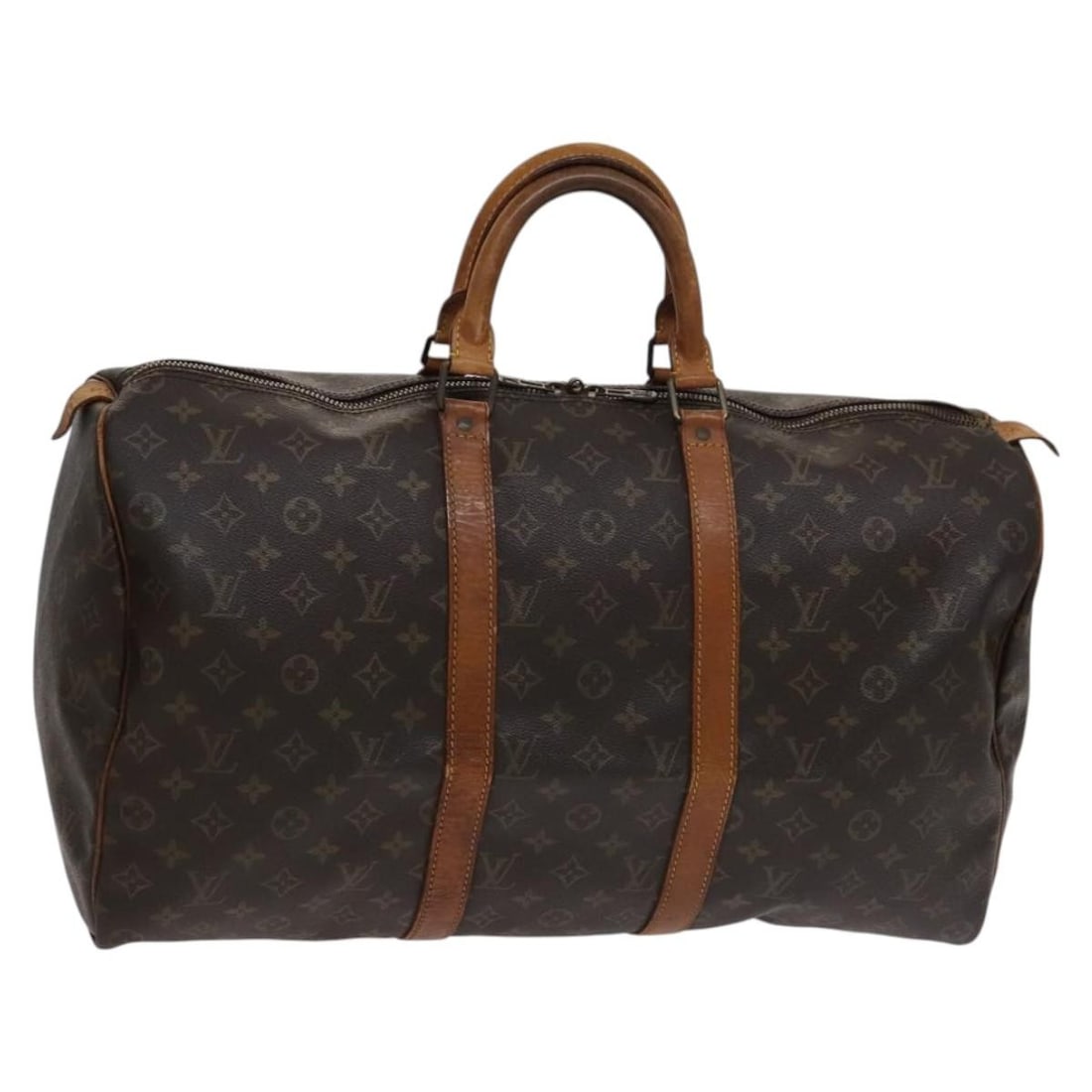 Louis Vuitton M41426 Keepall 50 Monogram Canvas Boston Bag France: Louis Vuitton M41426 Keepall 50 Monogram Canvas Boston Bag France Louis Vuitton Keepall 50 Boston Bag in Monogram Canvas, made in France. This women's bag features the classic Monogram exterior and me
