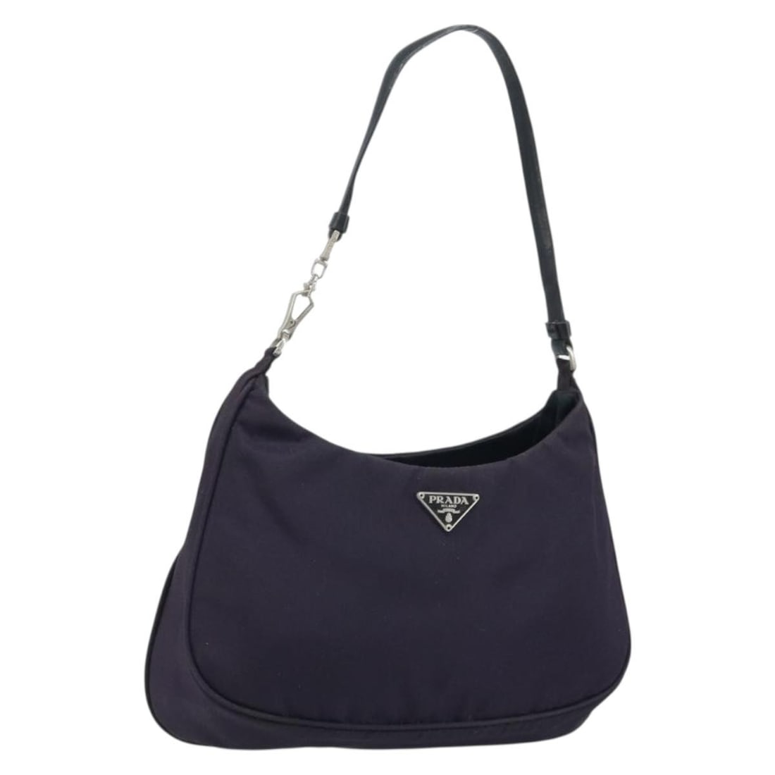 PRADA Nylon Accessory Pouch Purple Silver Women's Bag Italy (1 of 18)