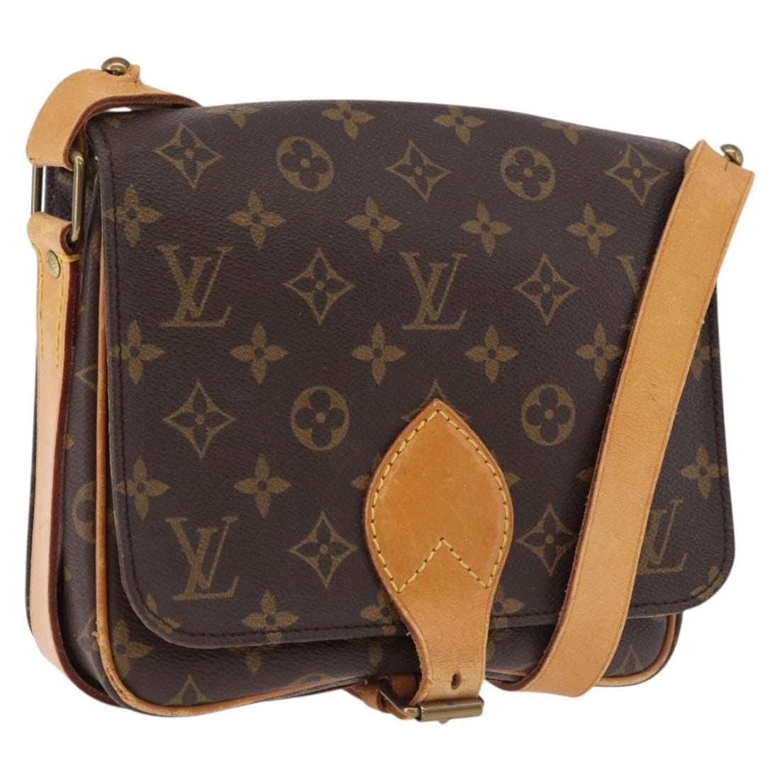 Louis Vuitton M51253 Cartouchiere MM Monogram Canvas Shoulder Bag: Louis Vuitton M51253 Cartouchiere MM Monogram Canvas Shoulder Bag Louis Vuitton Cartouchiere MM shoulder bag in Monogram canvas. This women's bag is made in France and includes only the item shown; it