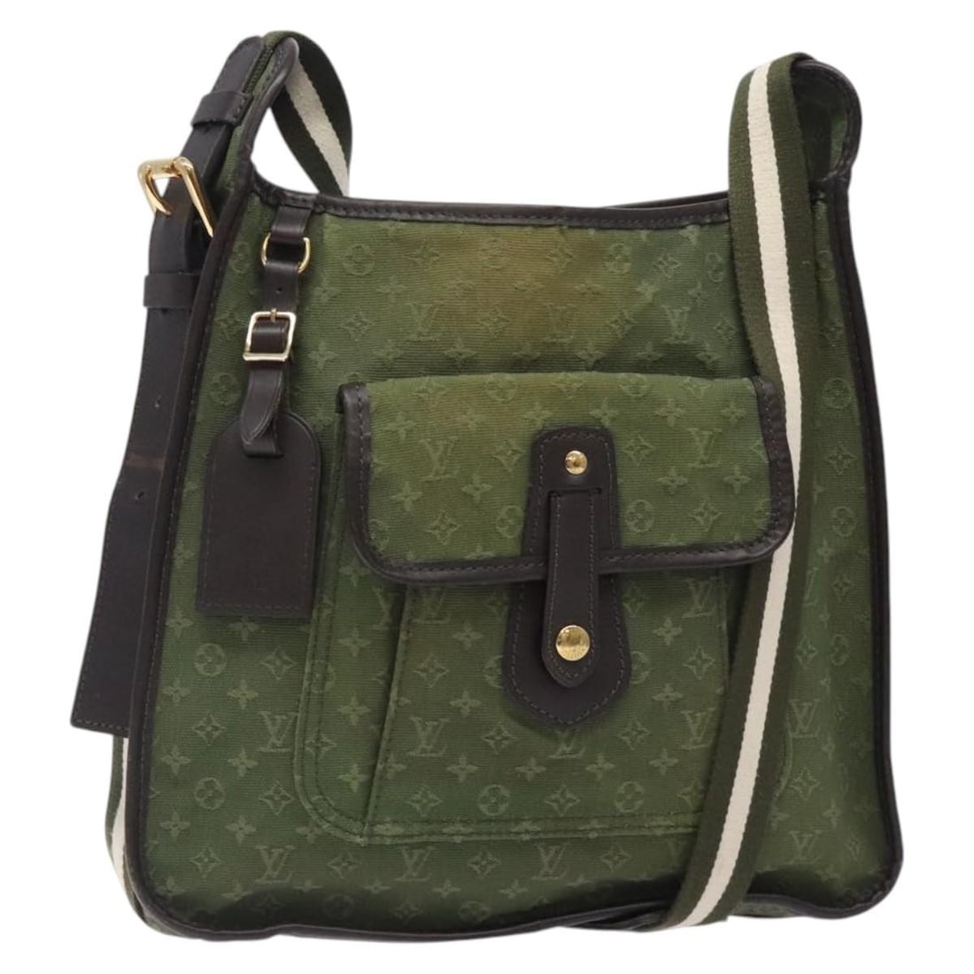 Louis Vuitton Monogram Mini Canvas Bussus Marie Kate Shoulder Bag Khaki M92324: Louis Vuitton Monogram Mini Canvas Bussus Marie Kate Shoulder Bag Khaki M92324 This Louis Vuitton Monogram Mini Bussus Marie Kate shoulder bag features the iconic Monogram Mini Canvas in TST Khaki. De
