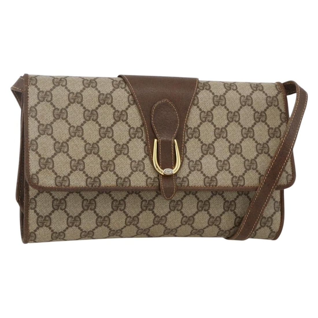 Gucci GG Supreme Beige Gold PVC Canvas Women's Shoulder Bag Italy: Gucci GG Supreme Beige Gold PVC Canvas Women's Shoulder Bag Italy This GUCCI GG Supreme shoulder bag features a beige and gold color scheme crafted from PVC leather and GG canvas. Designed for women, 