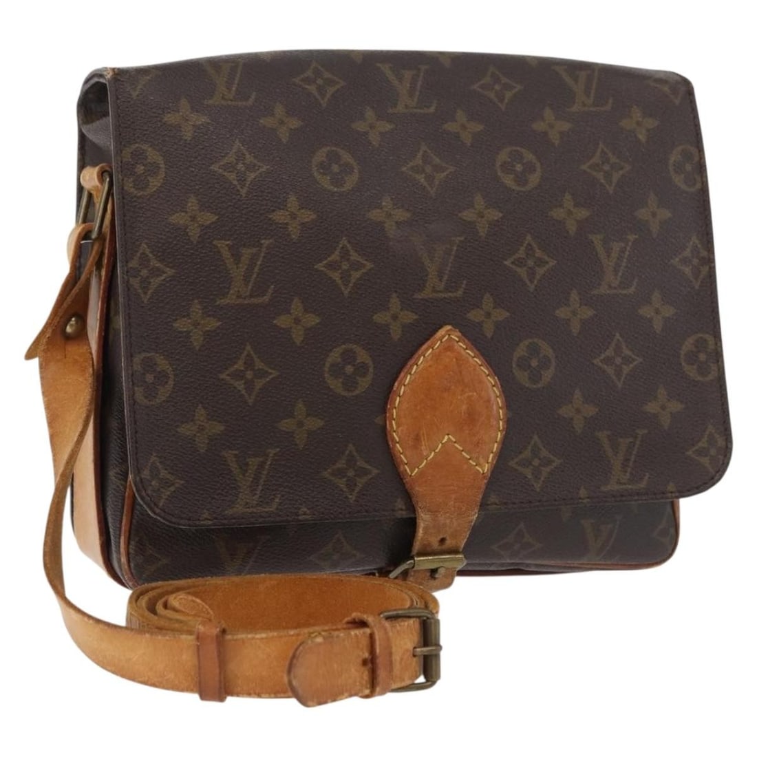 Louis Vuitton M51252 Cartouchiere GM Monogram Canvas Shoulder Bag: Louis Vuitton M51252 Cartouchiere GM Monogram Canvas Shoulder Bag Louis Vuitton Cartouchiere GM shoulder bag in Monogram Canvas, made in France. This women's bag features the Monogram colorway and com