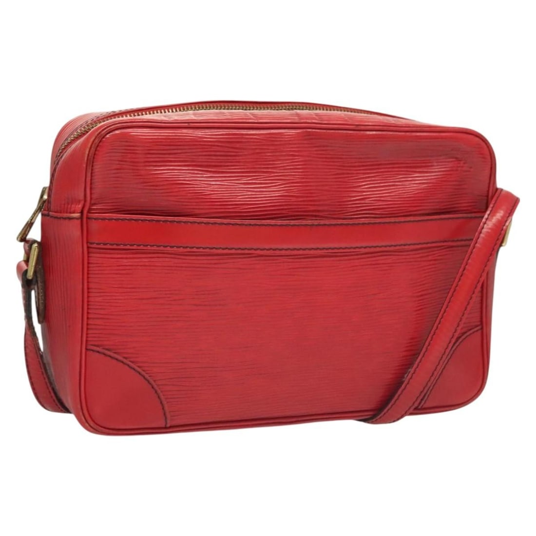 Louis Vuitton Epi Trocadero 27 Red Shoulder Bag M52317 Authenticated: Louis Vuitton Epi Trocadero 27 Red Shoulder Bag M52317 Authenticated This authentic Louis Vuitton Epi Trocadero 27 shoulder bag showcases a vibrant red Epi leather exterior, combining style and functi