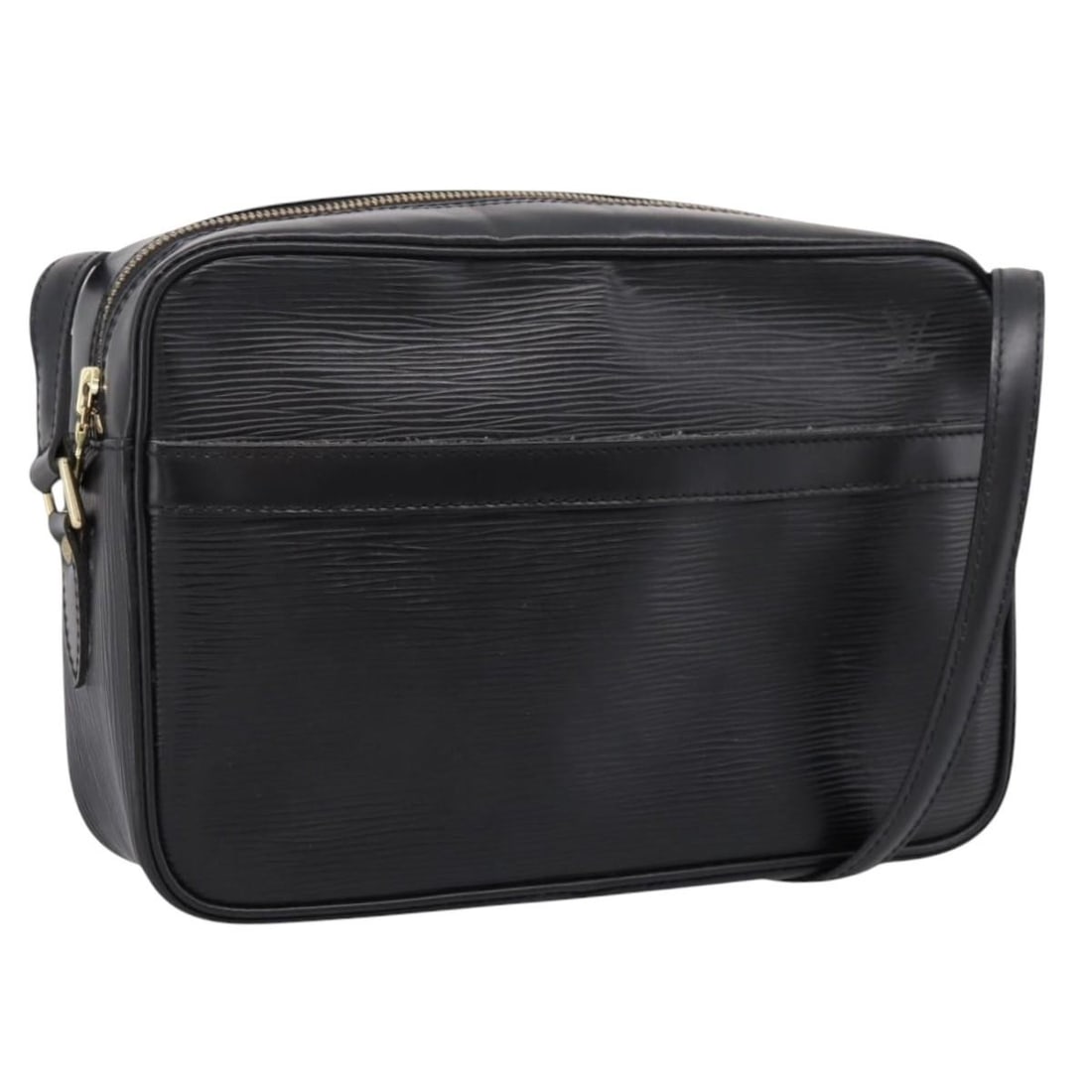 Louis Vuitton M52312 Trocadero 27 Epi Leather Shoulder Bag Black: Louis Vuitton M52312 Trocadero 27 Epi Leather Shoulder Bag Black Louis Vuitton Epi Trocadero 27 shoulder bag in black Epi leather. This women's shoulder bag was made in France and features an adjustab