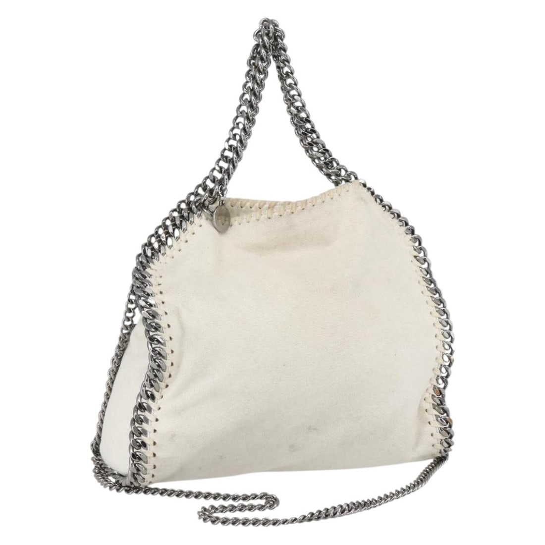Stella MacCartney Falabella Mini 2way Shoulder Bag White Silver Polyester (1 of 18)