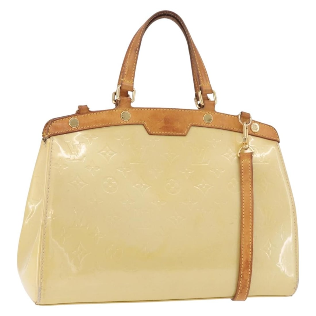 Louis Vuitton Blair MM 2way Monogram Vernis Patent Leather Handbag Perle (1 of 18)