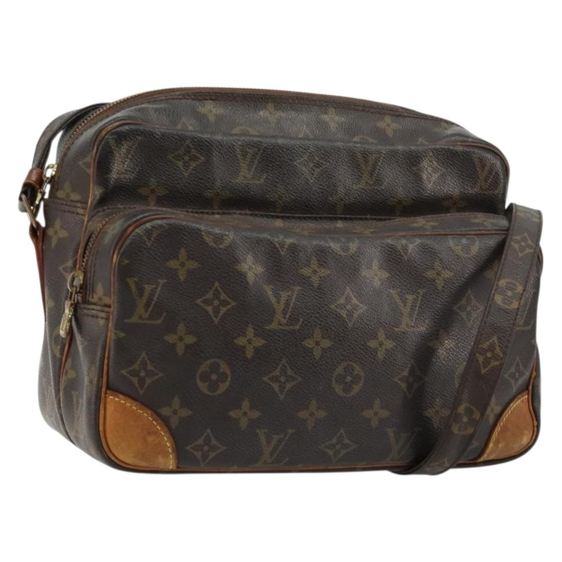 Louis Vuitton Nile M45244 Monogram Canvas Shoulder Bag: Louis Vuitton Nile M45244 Monogram Canvas Shoulder Bag Louis Vuitton Nile shoulder bag in Monogram canvas, made in France. This women's bag features an adjustable shoulder strap and is offered in heav