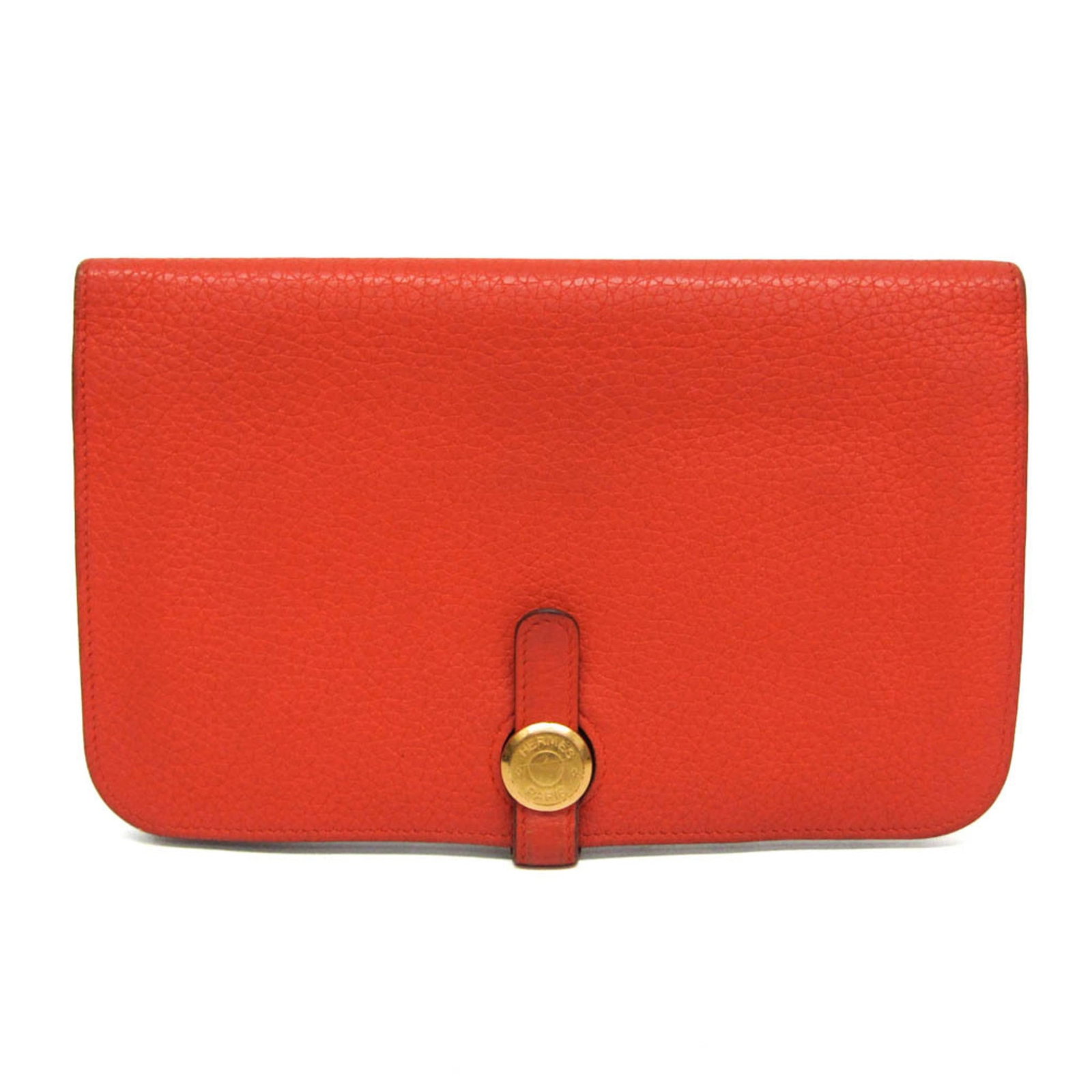 Hermes Dogon Duo Combined leather wallet red (1 of 18)