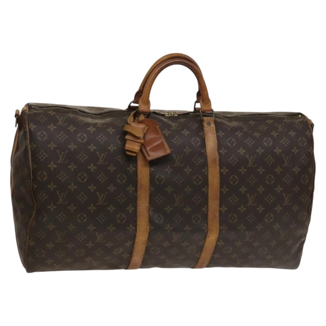 Louis Vuitton M41412 Keepall Bandouliere 60 Monogram Boston Bag: Louis Vuitton M41412 Keepall Bandouliere 60 Monogram Boston Bag Louis Vuitton Keepall Bandouliere 60 Boston bag in Monogram canvas, made in France. This travel bag includes a name tag and Powanie. Ple