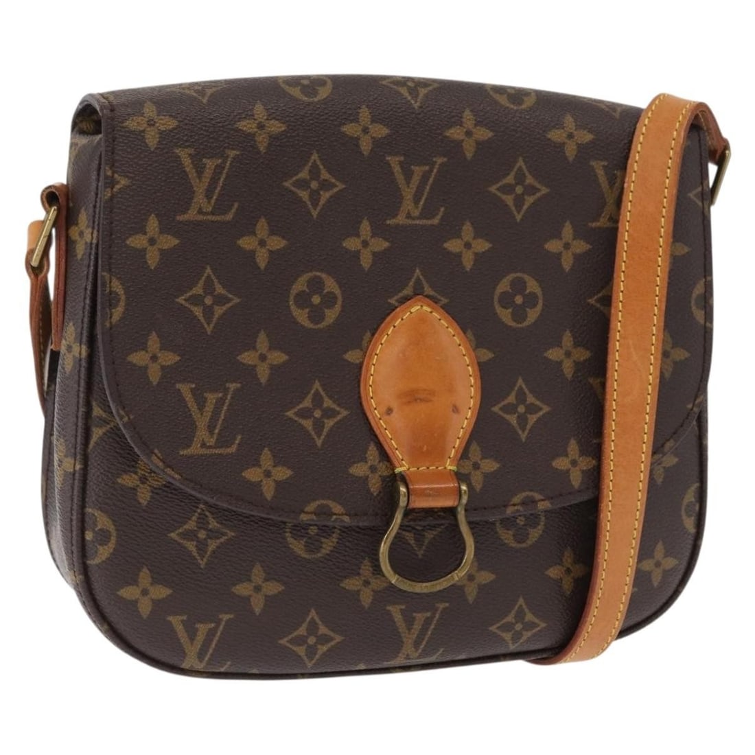 Louis Vuitton M51242 Saint Cloud GM Monogram Canvas Shoulder Bag: Louis Vuitton M51242 Saint Cloud GM Monogram Canvas Shoulder Bag Louis Vuitton Saint Cloud GM shoulder bag in Monogram canvas, model M51242, made in France. This women's bag includes an adjustable sho