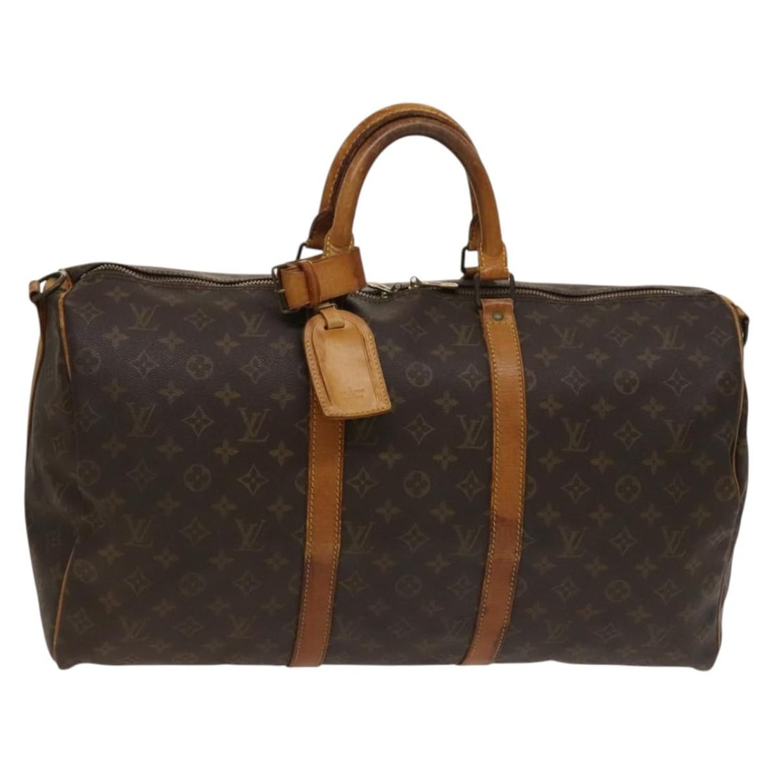 Louis Vuitton M41416 Keepall 50 Monogram Canvas Boston Bag: Louis Vuitton M41416 Keepall 50 Monogram Canvas Boston Bag Louis Vuitton Monogram Keepall Bandouliere 50 Boston Bag in Monogram Canvas, made in France. This women's bag is model M41416 and comes with 
