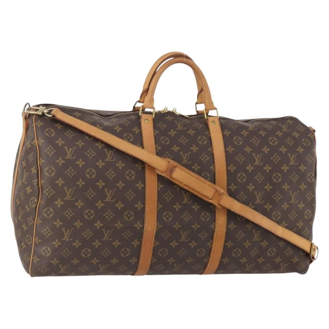 Louis Vuitton Keepall Bandouliere 60 Monogram Canvas Boston Travel Bag M41412: Louis Vuitton Keepall Bandouliere 60 Monogram Canvas Boston Travel Bag M41412 This is a Louis Vuitton Monogram Keepall Bandouliere 60 Boston Bag, crafted from signature Monogram Canvas. Designed for w