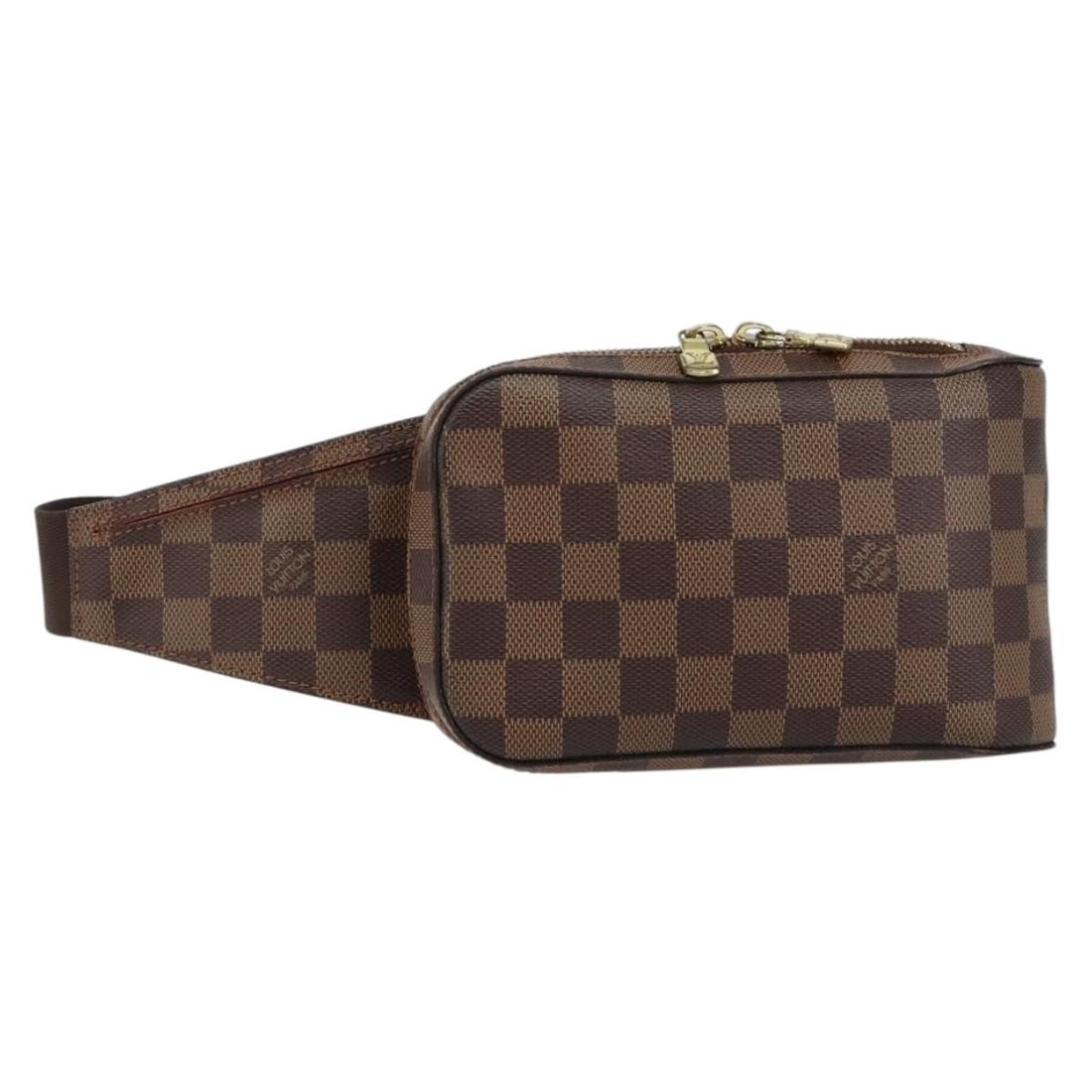 Louis Vuitton Geronimos N51994 Damier Ebene Shoulder Bag: Louis Vuitton Geronimos N51994 Damier Ebene Shoulder Bag Louis Vuitton Geronimos shoulder bag in Damier Ebene canvas, made in Spain. This women's bag includes a dust bag and is noted in excellent cond