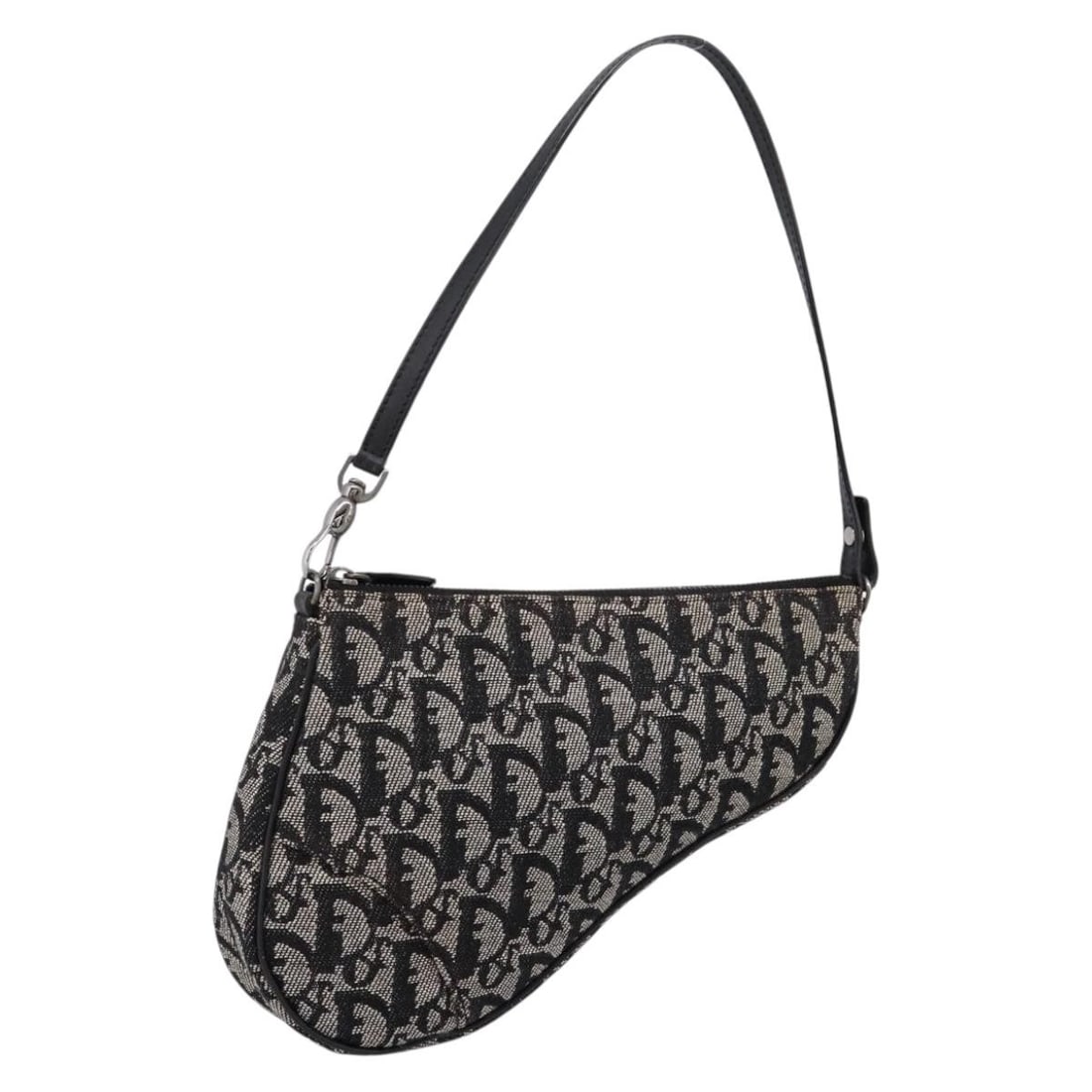 Christian Dior Trotter Canvas Accessory Pouch Black Silver: Christian Dior Trotter Canvas Accessory Pouch Black Silver Christian Dior accessory pouch in black and silver Trotter canvas, made in Spain. This women's pouch includes the guarantee card. Condition i