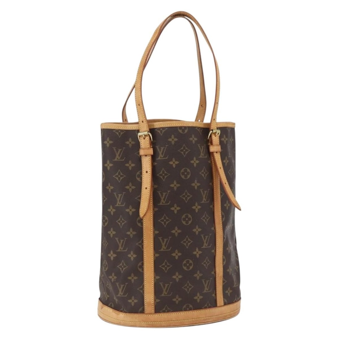 Louis Vuitton M42236 Monogram Canvas GM Bucket Shoulder Bag: Louis Vuitton M42236 Monogram Canvas GM Bucket Shoulder Bag Louis Vuitton Monogram Bucket GM shoulder bag in Monogram canvas, made in France. This women's bag features an adjustable shoulder strap and