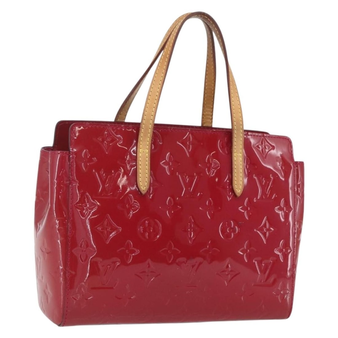 Louis Vuitton Catalina BB Rose Andian Monogram Vernis Patent Leather Handbag M90016: Louis Vuitton Catalina BB Rose Andian Monogram Vernis Patent Leather Handbag M90016 This Louis Vuitton Monogram Vernis Catalina BB handbag in Rose Andian patent leather features a structured silhouett