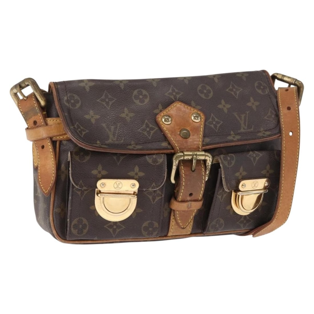 Louis Vuitton Hudson PM Monogram Canvas Shoulder Bag M40027 (1 of 18)