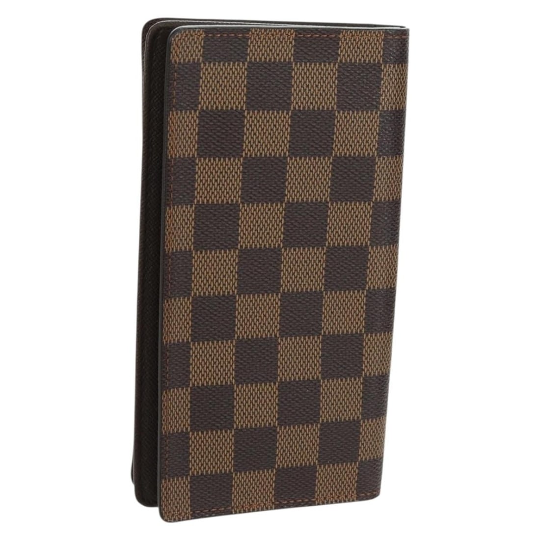 Louis Vuitton N60825 Damier Ebene long wallet with box dust bag: Louis Vuitton N60825 Damier Ebene long wallet with box dust bag Louis Vuitton Porte Cartes Credit long wallet in Damier Ebene canvas. This women's wallet is made in France and includes the dust bag an