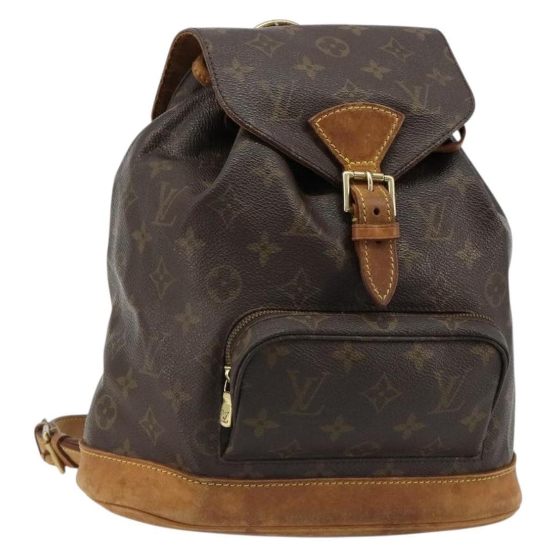 Louis Vuitton M51137 Montsouris PM Monogram Canvas Backpack: Louis Vuitton M51137 Montsouris PM Monogram Canvas Backpack Louis Vuitton Monogram Montsouris PM backpack in monogram canvas, made in France. This women's backpack is a heavily used piece with visible