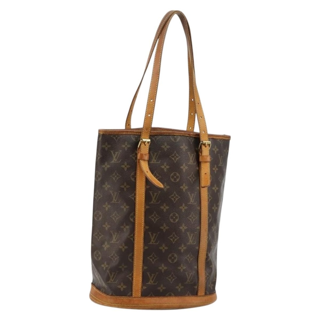 Louis Vuitton M42236 Monogram Canvas Bucket GM Shoulder Bag: Louis Vuitton M42236 Monogram Canvas Bucket GM Shoulder Bag Louis Vuitton Monogram Bucket GM shoulder bag in monogram canvas, made in France. This women's bag is offered as the item only, without the 