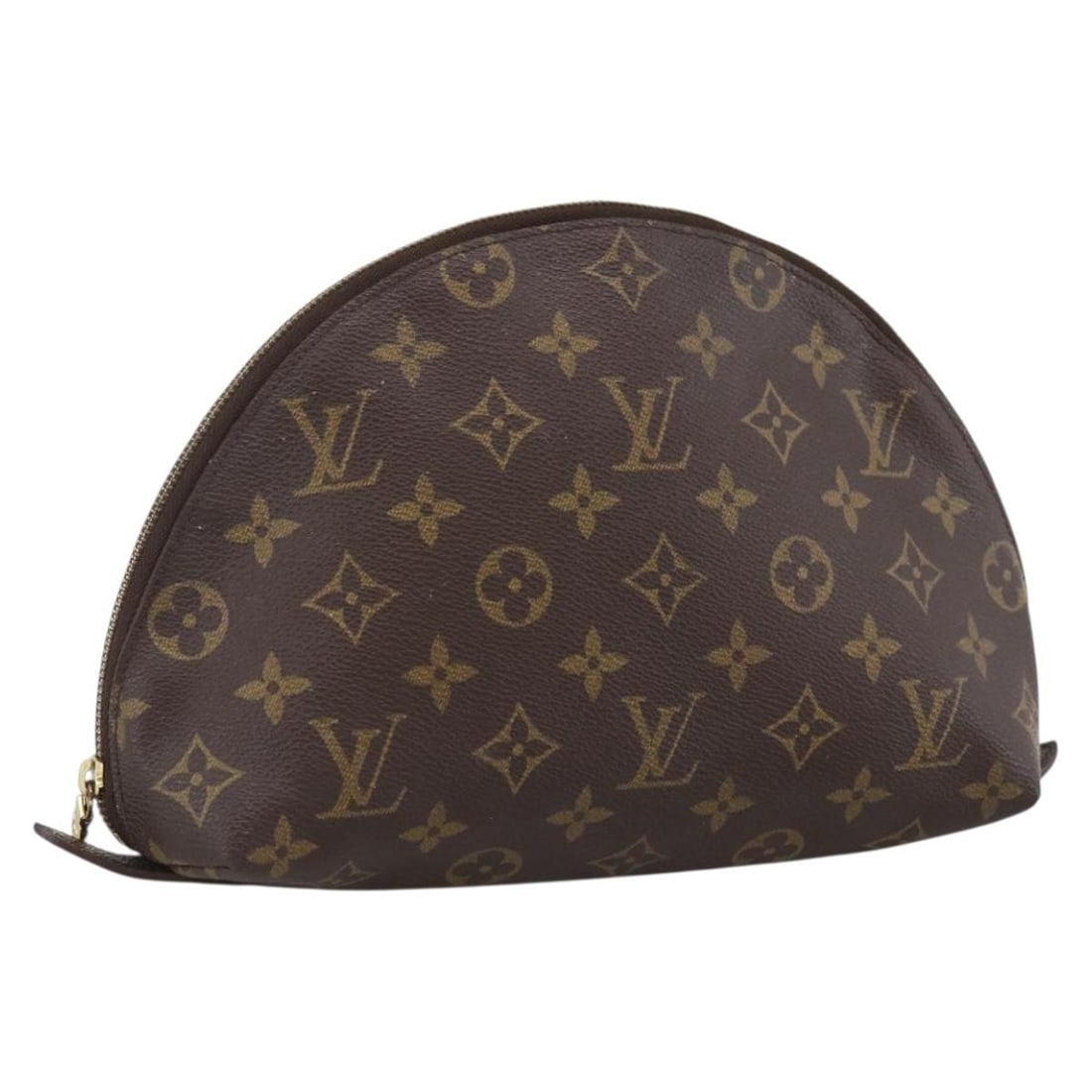 Louis Vuitton Monogram Canvas Trousse Demi Ronde Cosmetic Pouch M47520 (1 of 18)