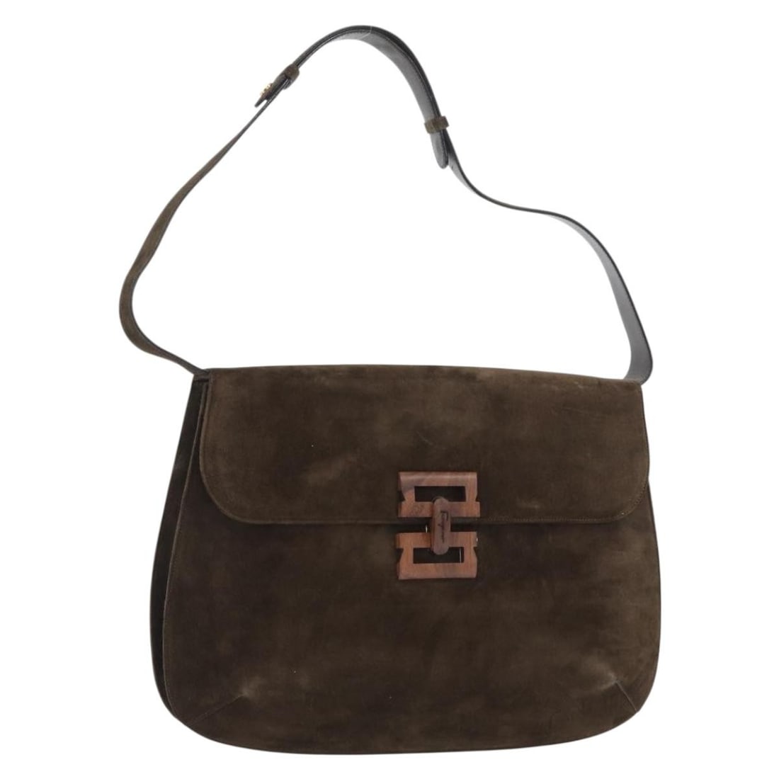 Salvatore Ferragamo Gancini Black Gold Leather Shoulder Bag: Salvatore Ferragamo Gancini Black Gold Leather Shoulder Bag This Salvatore Ferragamo Gancini shoulder bag features a classic black and gold color scheme in leather, crafted in Italy. The bag has a str
