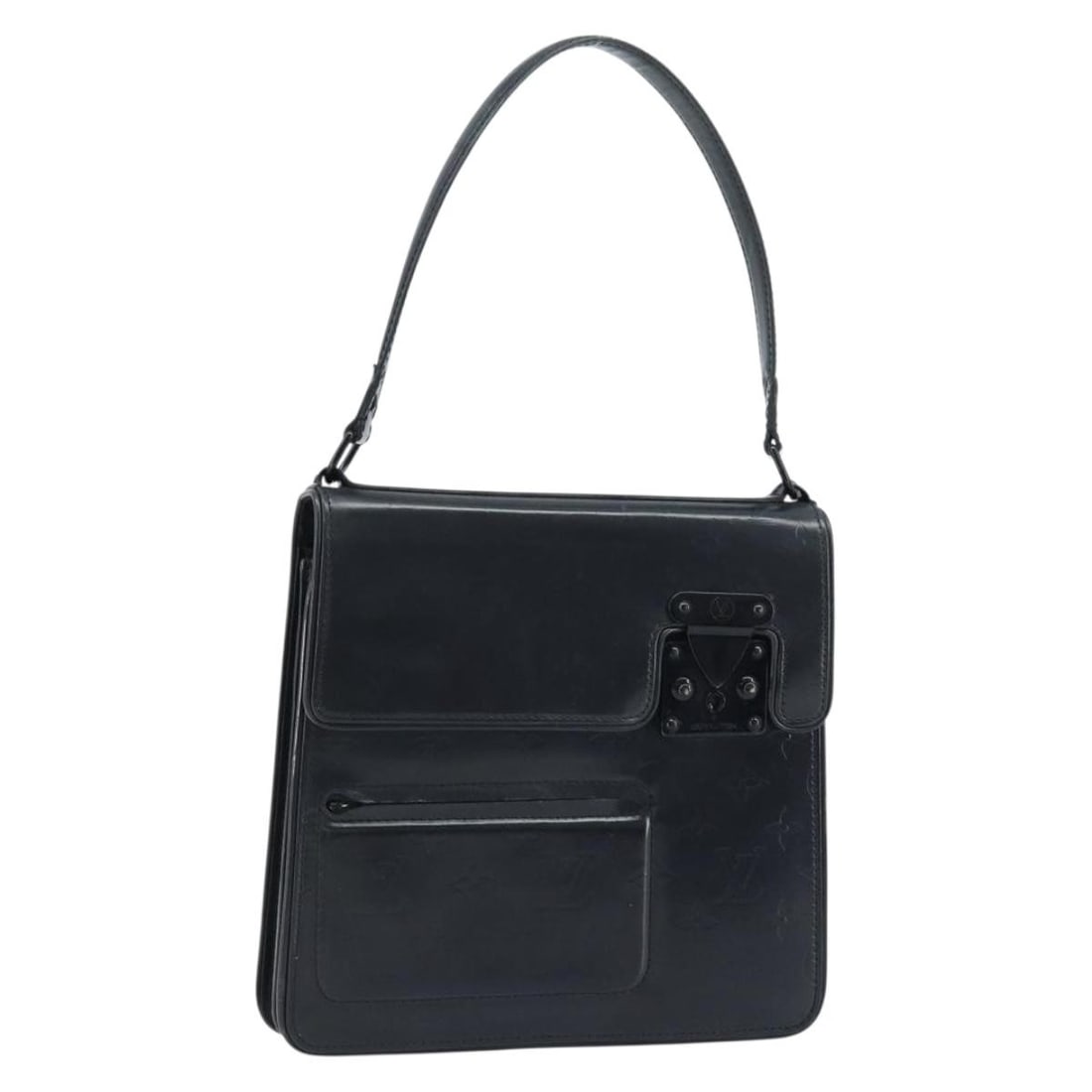 Louis Vuitton Monogram Mat Black Alston M92810 Shoulder Bag: Louis Vuitton Monogram Mat Black Alston M92810 Shoulder Bag This is a Louis Vuitton Monogram Mat Alston Shoulder Bag in black. Crafted from Monogram Mat canvas, this women's shoulder bag features a st
