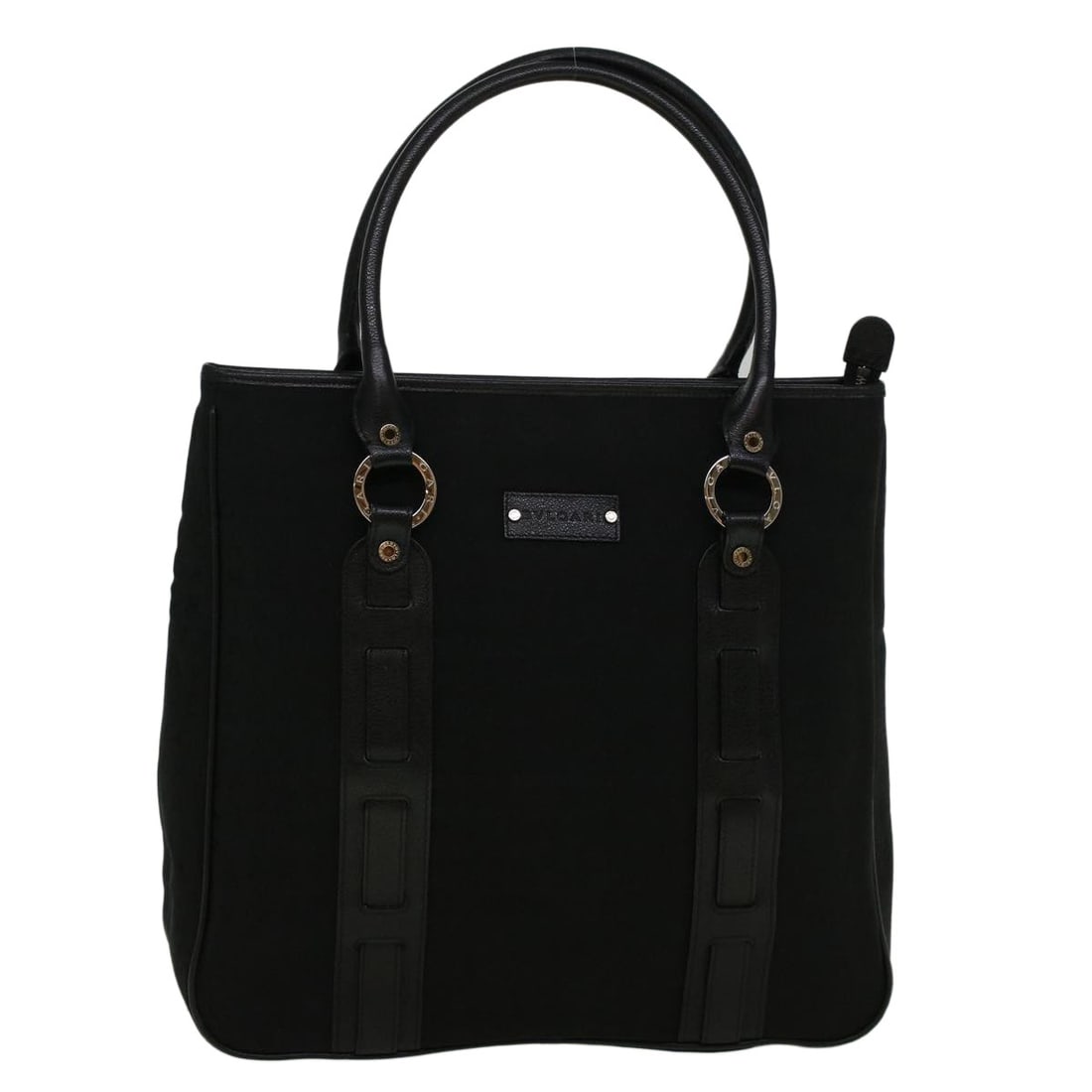 Bvlgari Vintage Black Canvas Handbag 37cm x 35cm x 12cm (1 of 18)