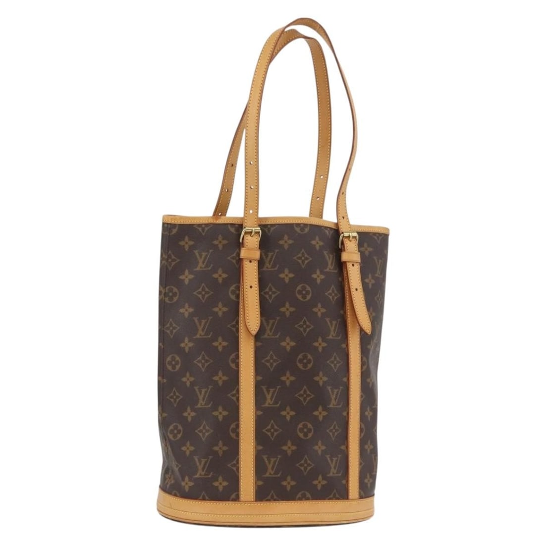 Louis Vuitton M42236 Bucket GM Monogram Canvas Shoulder Bag: Louis Vuitton M42236 Bucket GM Monogram Canvas Shoulder Bag Louis Vuitton Monogram Bucket GM shoulder bag in Monogram Canvas, made in France. This women's bag features the classic Monogram color and a