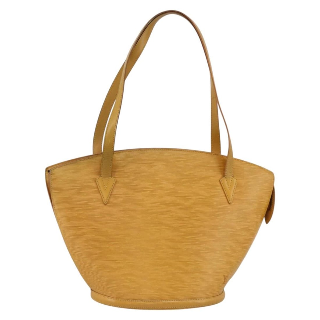 Yellow Epi Leather Saint Jacques Shoulder Bag by Louis Vuitton M52269: Yellow Epi Leather Saint Jacques Shoulder Bag by Louis Vuitton M52269 This is a Louis Vuitton Epi Saint Jacques shoulder bag in yellow, crafted from Epi leather. Designed for women, it features a stru