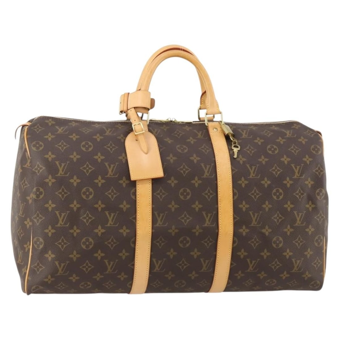Louis Vuitton M41426 Keepall 50 Monogram Canvas Boston Bag: Louis Vuitton M41426 Keepall 50 Monogram Canvas Boston Bag Louis Vuitton Keepall 50 Boston Bag in Monogram Canvas, made in France. This women's bag features the classic Monogram color and comes with a