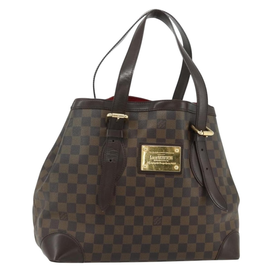 Louis Vuitton Hampstead MM Damier Ebene Tote N51204: Louis Vuitton Hampstead MM Damier Ebene Tote N51204 Louis Vuitton Hampstead MM tote bag in Damier Ebene canvas. This women's tote is made in Spain and includes only the bag shown; item box and dust ba